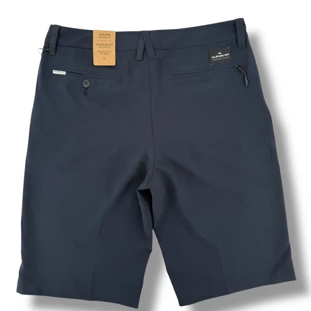 Quiksilver Amphibian Walkshorts For Water Blue Hybrid Shorts Boys Sz 16 30 10